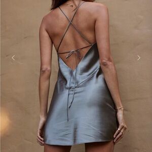 Silk slip dress by Grace Loves Lace